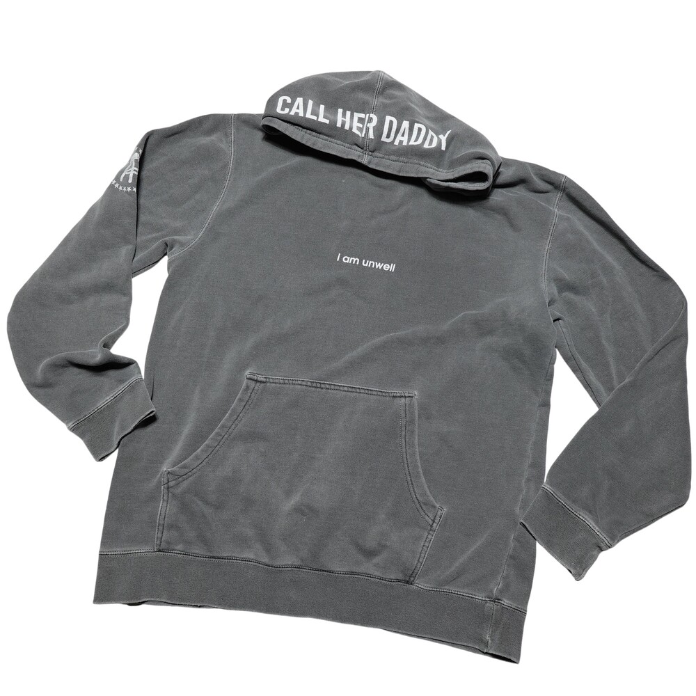 Call Her Daddy I Am Unwell Hoodie Mens Medium Gray Independent Trading Pullover